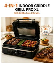 Vibrovi™ Grillora XL — 4-in-1 Indoor Grill & Griddle