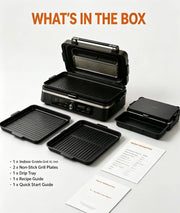 Vibrovi™ Grillora XL — 4-in-1 Indoor Grill & Griddle