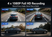 RoadGuard 360™ 4-Channel Dash Cam